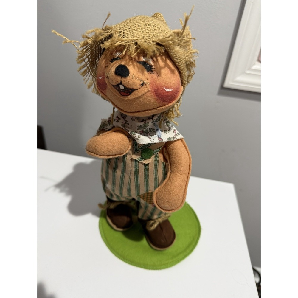 Annalee Billy‎ Bear Doll Straw Hat